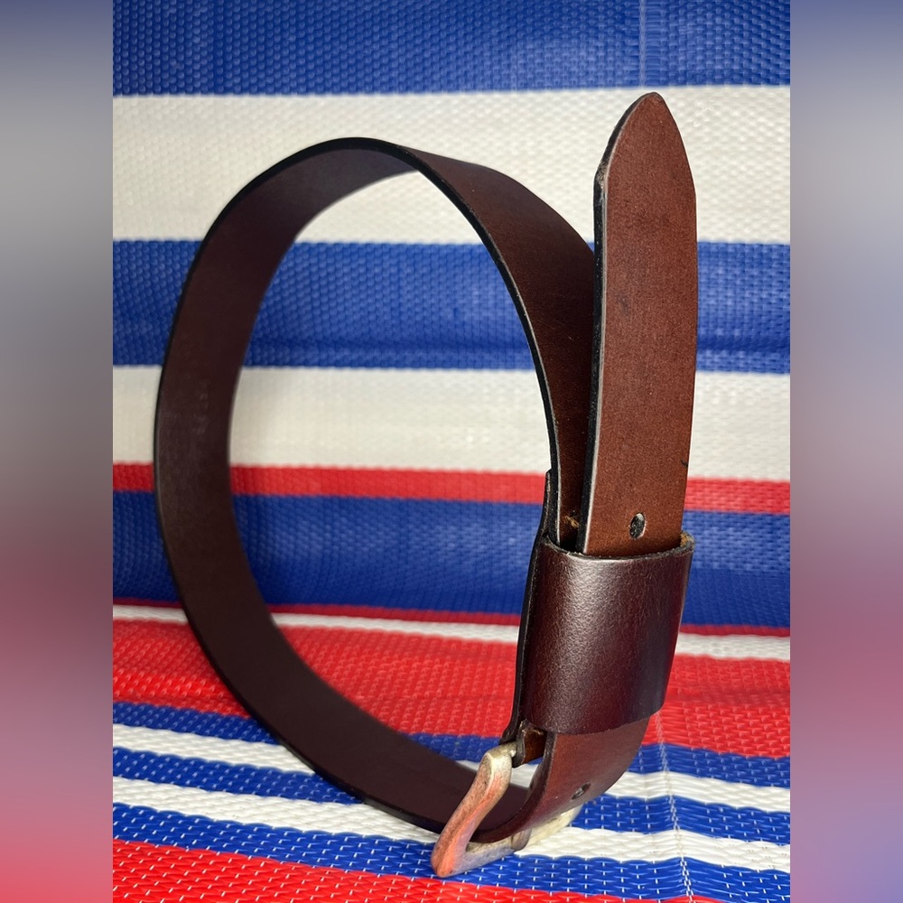 🥳✨ India Brown Genuine Leather Weatherproof Men's  Classic Elegant Vintage Belt - Picture 14 of 17